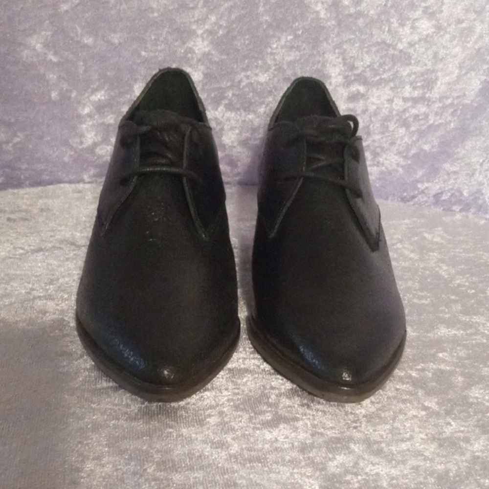 Lucky Brand Black Leather Women's Loafers - Picture 2 of 10